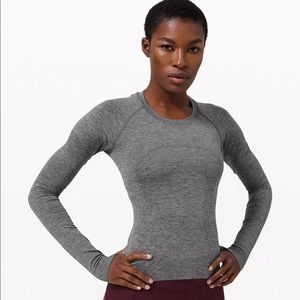 NEW- Grey Lululemon Swiftly Tech Long Sleeve (10)